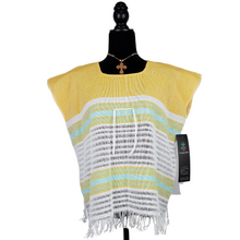 Cargar imagen en el visor de la galería, Blusa fresca de algodón hecha en telar de pedal, en Oaxaca