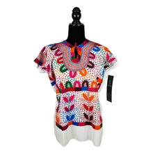 Cargar imagen en el visor de la galería, Blusa tradicional chiapaneca con bordado de milpas