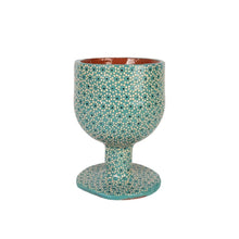 Cargar imagen en el visor de la galería, Copa de barro capulineado moldeada y decorada a mano