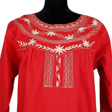 Cargar imagen en el visor de la galería, Vestido oaxaqueño de manta de Santa María Alotepec Mixe