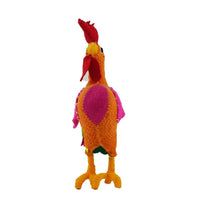 Cargar imagen en el visor de la galería, Animalito de lana, peluche gallo artesanal bordado a mano en Chiapas