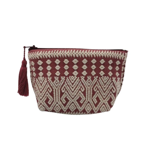 Monedero de algodón tejido en telar de cintura en Larrainzar