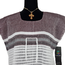 Cargar imagen en el visor de la galería, Blusa fresca de algodón hecha en telar de pedal, en Oaxaca