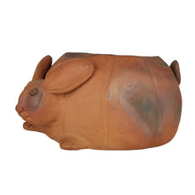 Cargar imagen en el visor de la galería, Maceta con forma de conejo de doble cara de alfarería prehispánica