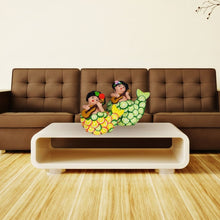 Cargar imagen en el visor de la galería, Sirena mexicana con escamas de limón, figura de barro de Tlaquepaque Jalisco