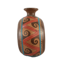 Cargar imagen en el visor de la galería, Tibón decorado con motivos prehispánicos con la técnica de barro al negativo