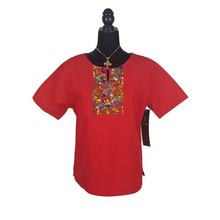 Cargar imagen en el visor de la galería, Blusa con manga y recuadro San Antonino al pecho