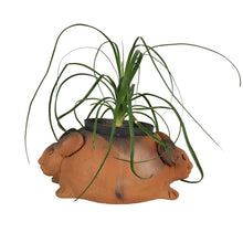 Cargar imagen en el visor de la galería, Maceta chica doble cara de conejo de alfarería prehispánica,