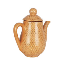 Cargar imagen en el visor de la galería, Jarra cafetera de barro capulineado decorada a mano