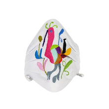 Cargar imagen en el visor de la galería, Cubrebocas con bordado de tenangos, fresco y colorido