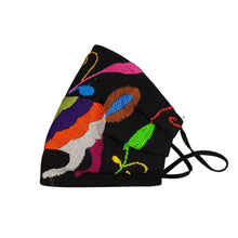Cargar imagen en el visor de la galería, Cubrebocas con bordado de tenangos, fresco y colorido