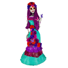 Cargar imagen en el visor de la galería, catrina llena de colores hecha en papel maché