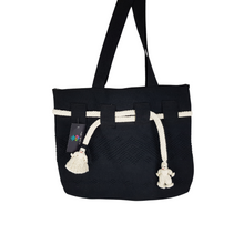 Cargar imagen en el visor de la galería, Bolsa de algodón tamaño grande elaborada en telar de cintura en Jalieza