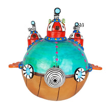 Cargar imagen en el visor de la galería, Alcancía submarino bola, tamaño grande elaborado en barro policromado frío