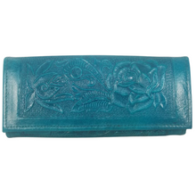 Cargar imagen en el visor de la galería, Cartera de piel troquelada