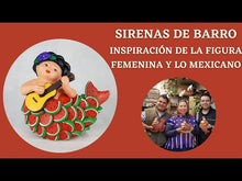 Cargar y reproducir el video en el visor de la galería, Sirena mexicana mariachi, figura de barro de Tlaquepaque Jalisco
