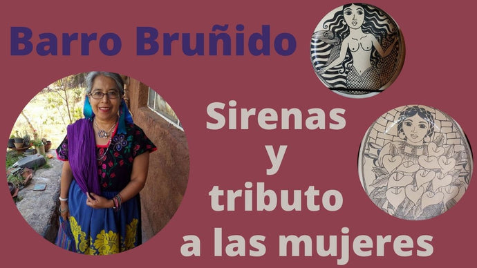 Barro Bruñido Sirenas y Mujeres, Alfarería Michoacana