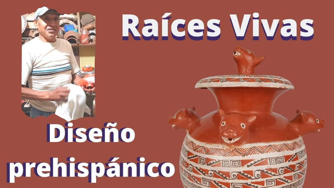 Alfarería de Tzintzuntzan con diseño prehispánico