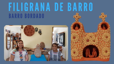 Filigrana de barro, hermosas figuras de barro miniatura