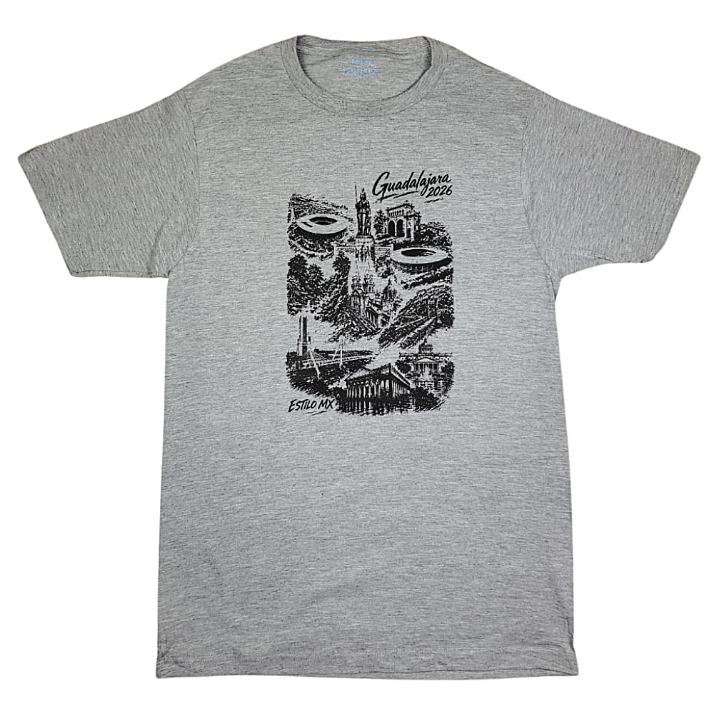 Playera estampada Guadalajara 2026