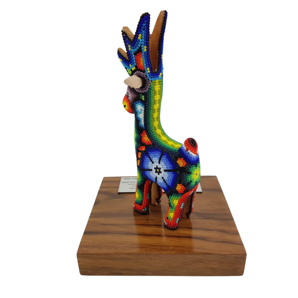 Premio Venado en Arte Wixárika Chaquira Jal. | Pieza de Lujo