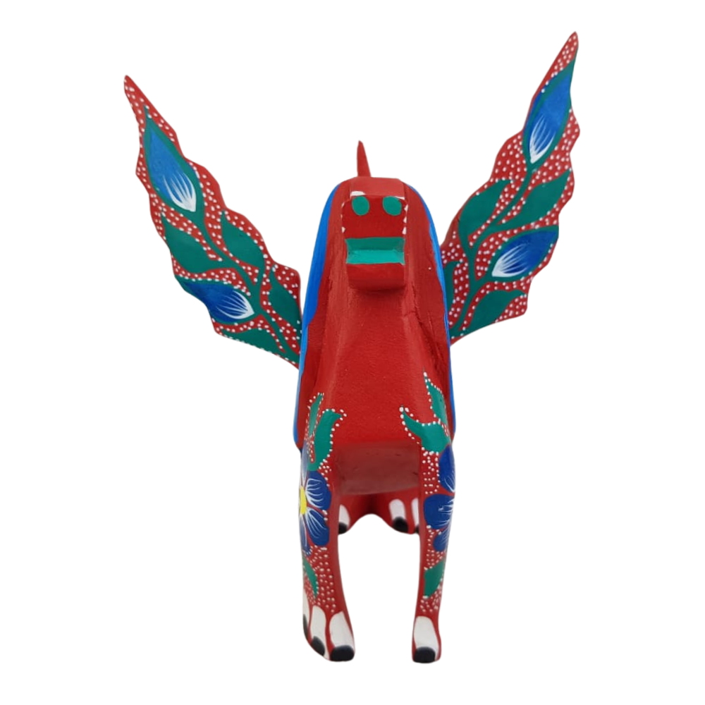 Alebrije Oaxaqueño Perro Con Alas Mediano Oax. | Arte de Autor