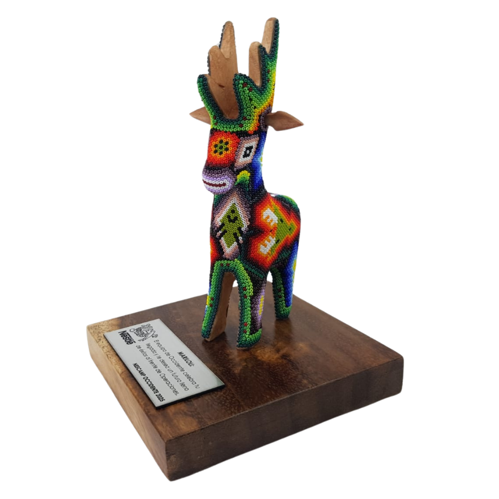 Premio Venado en Arte Wixárika Chaquira Jal. | Pieza de Lujo