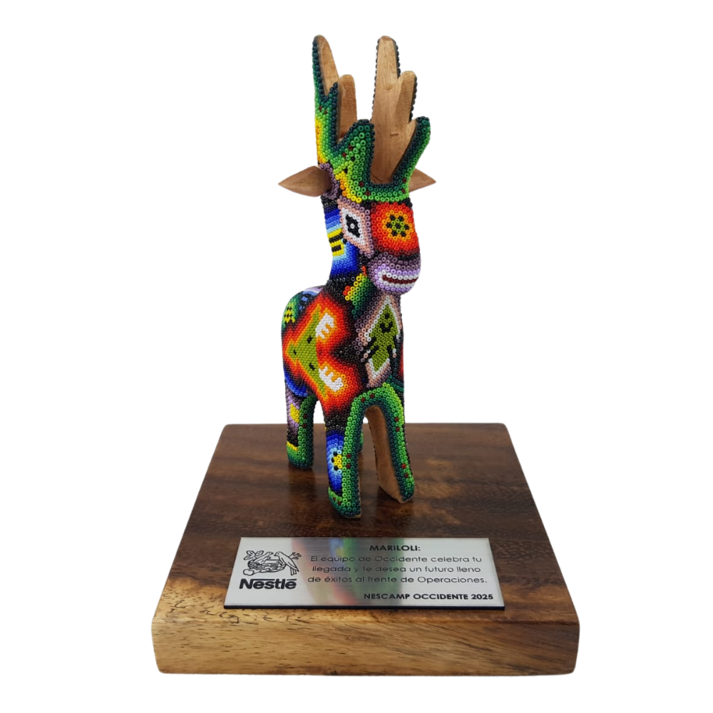 Premio Venado en Arte Wixárika Chaquira Jal. | Pieza de Lujo