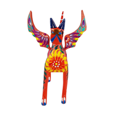 Cargar imagen en el visor de la galería, Alebrije oaxaqueño grande, perro con alas de madera copal
