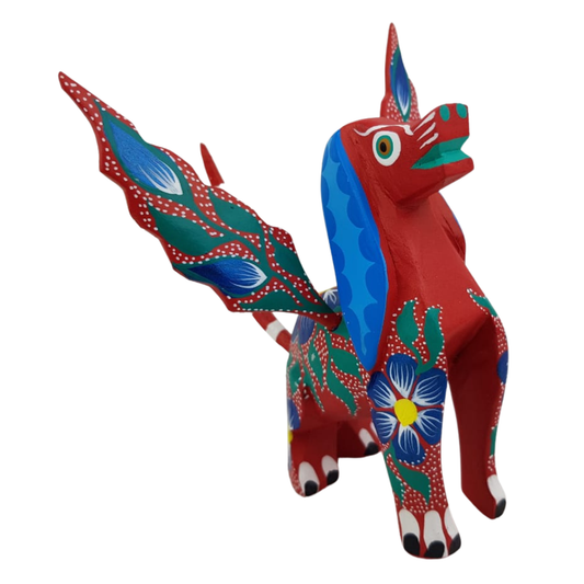Alebrije Oaxaqueño Perro Con Alas Mediano Oax. | Arte de Autor