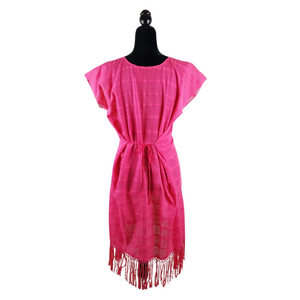 Vestido elaborado en telar de cintura, en Puebla