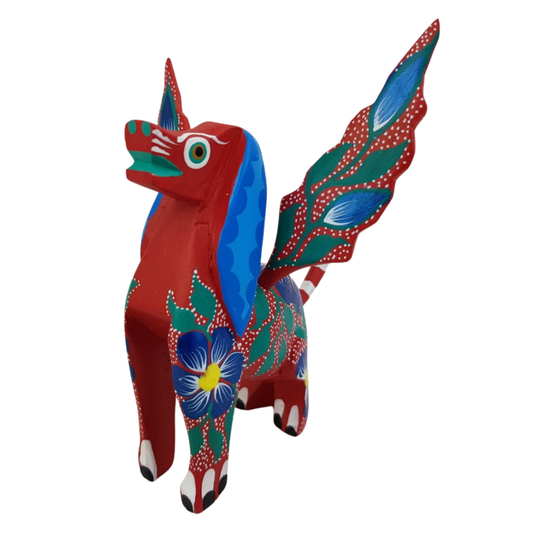 Alebrije Oaxaqueño Perro Con Alas Mediano Oax. | Arte de Autor