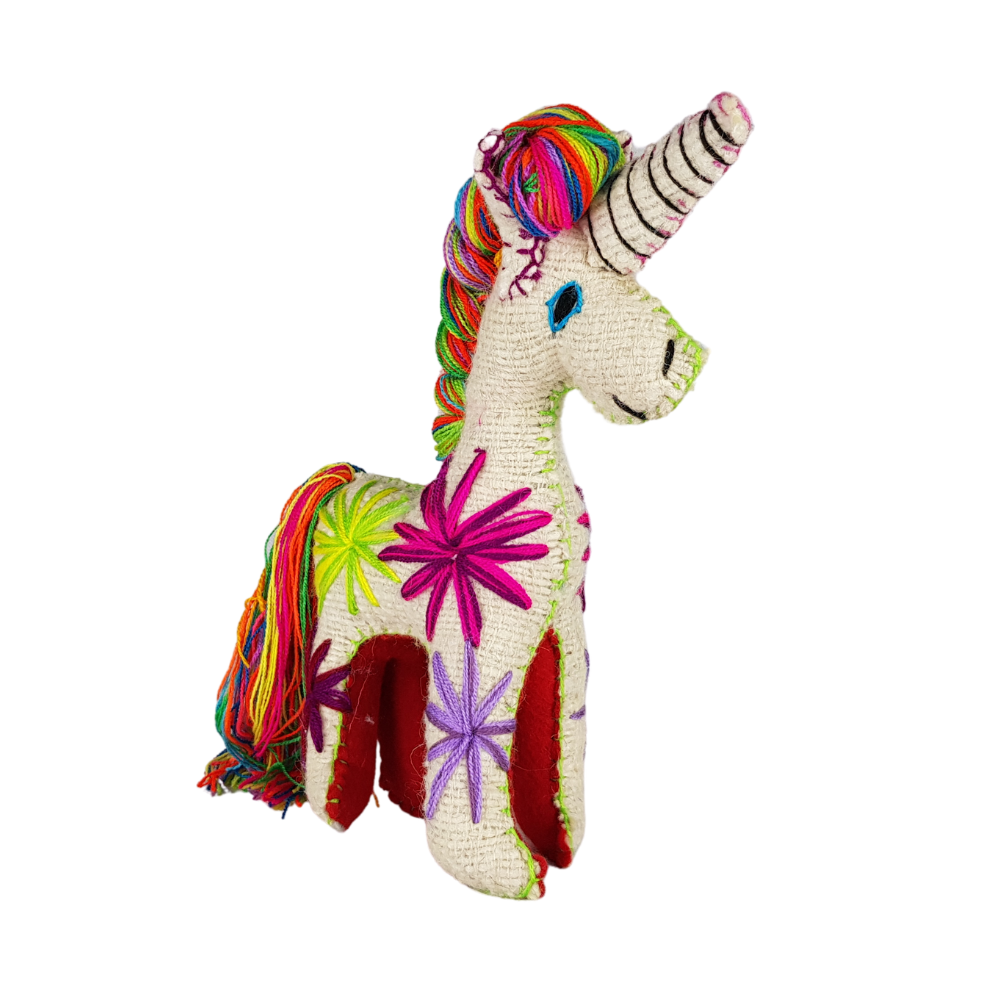 Animalito Unicornio de Lana Chiapas | Artesanía Mexicana