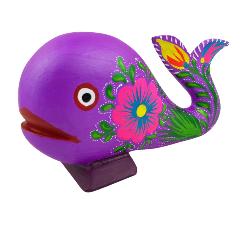Alebrije Zapoteca Ballena Talla Madera Oax. | Arte Mexicano