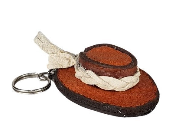 Llavero Guadalajara de piel mini en forma de bolsa, monedero, huarache, morral y sombrero