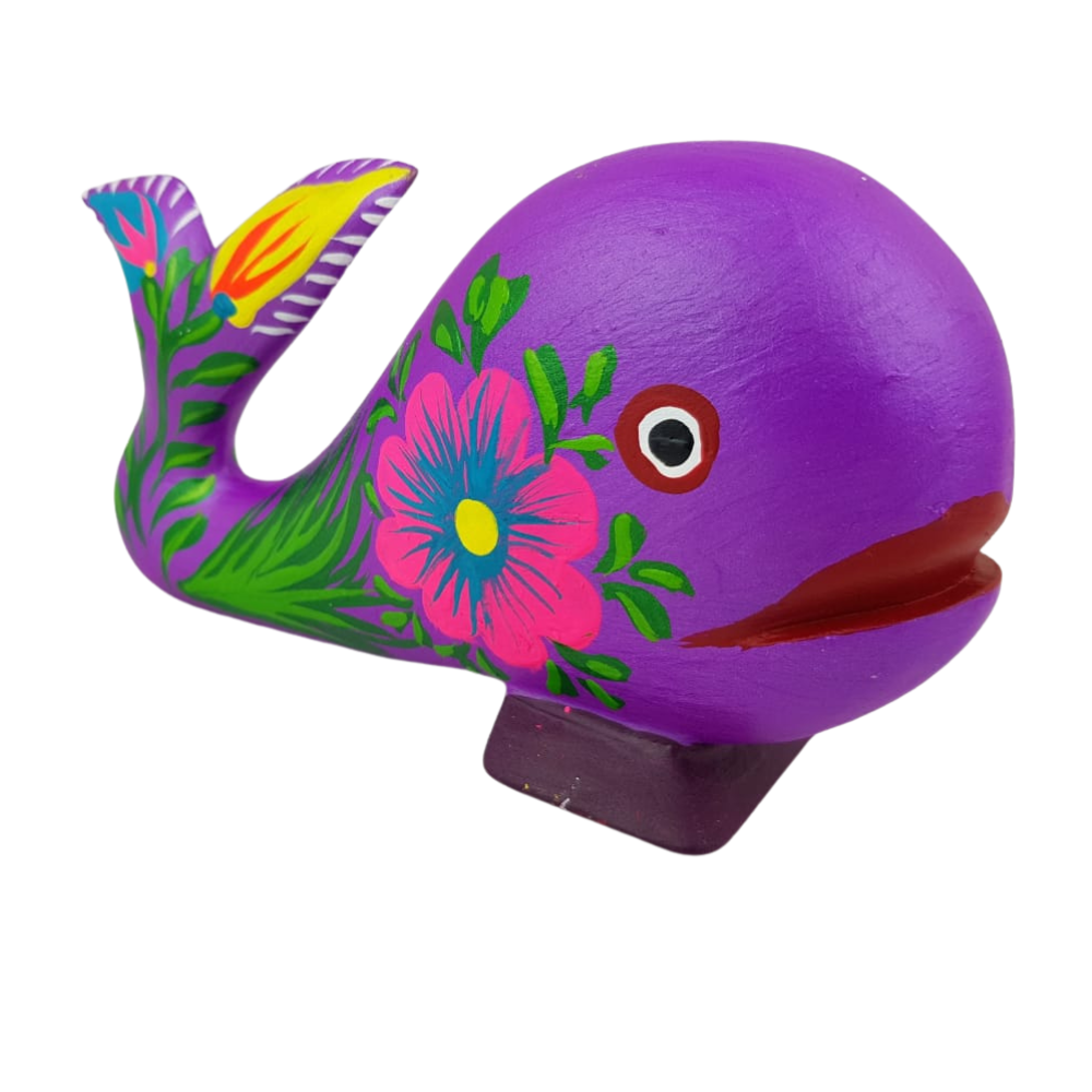 Alebrije Zapoteca Ballena Talla Madera Oax. | Arte Mexicano