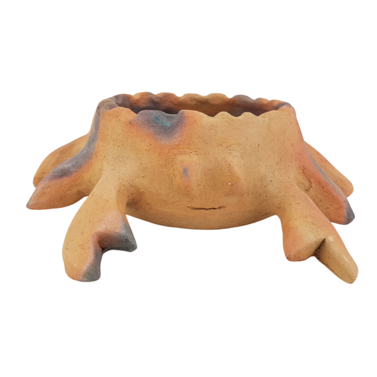 Maceta cangrejo de alfarería prehispánica