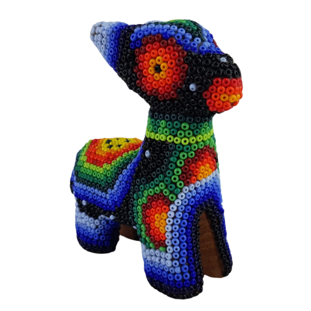 Cervatillo mini decorado con motivos Wixárika
