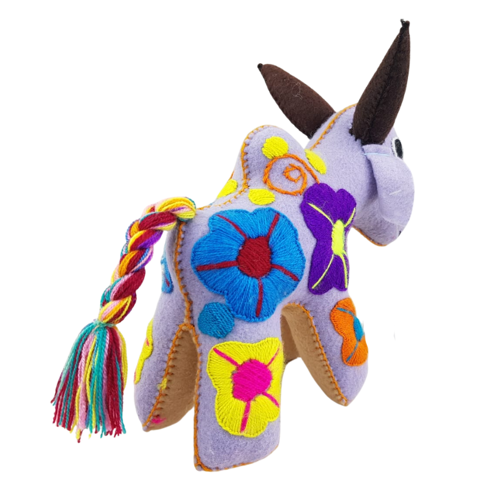Animalito Toro Lana o Fieltro Chiapas | Artesanía Mexicana