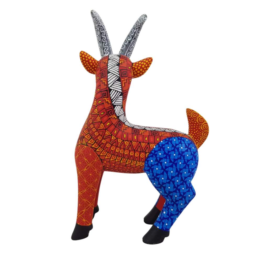 Alebrije Chiva Talla en Madera de Copal Oax. | Arte Mexicano