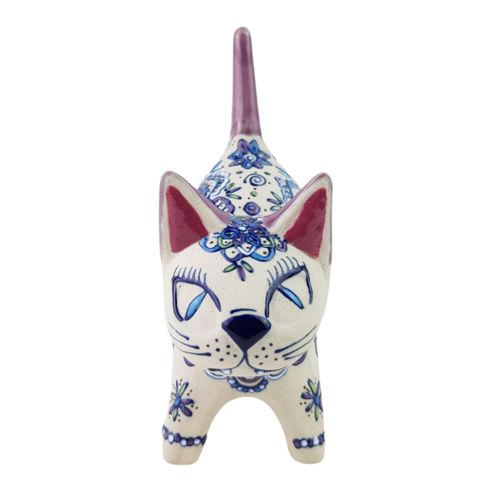Gatito anillero de cerámica Servín
