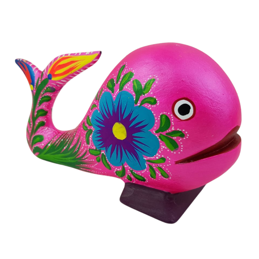 Alebrije Zapoteca Ballena Talla Madera Oax. | Arte Mexicano
