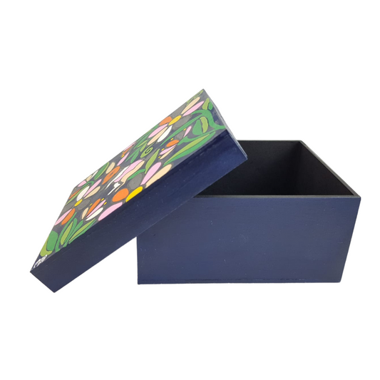 Caja MDF chica, pintada a mano
