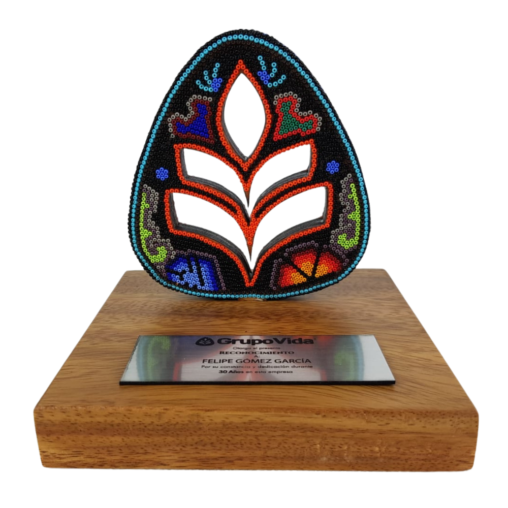 Premio Hoja en Arte Wixárika Chaquira | Pieza de Lujo