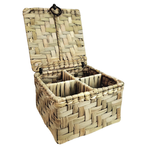 Caja para tequilero de fibra natural