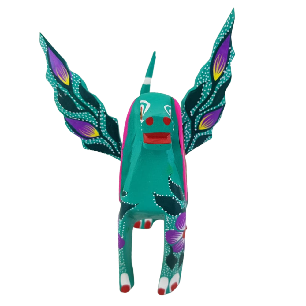 Alebrije Oaxaqueño Perro Con Alas Mediano Oax. | Arte de Autor