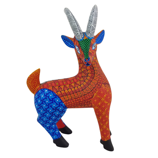 Alebrije Chiva Talla en Madera de Copal Oax. | Arte Mexicano