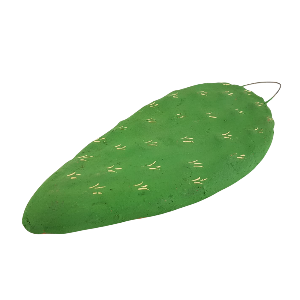 Penca de nopal de barro, decoración de pared