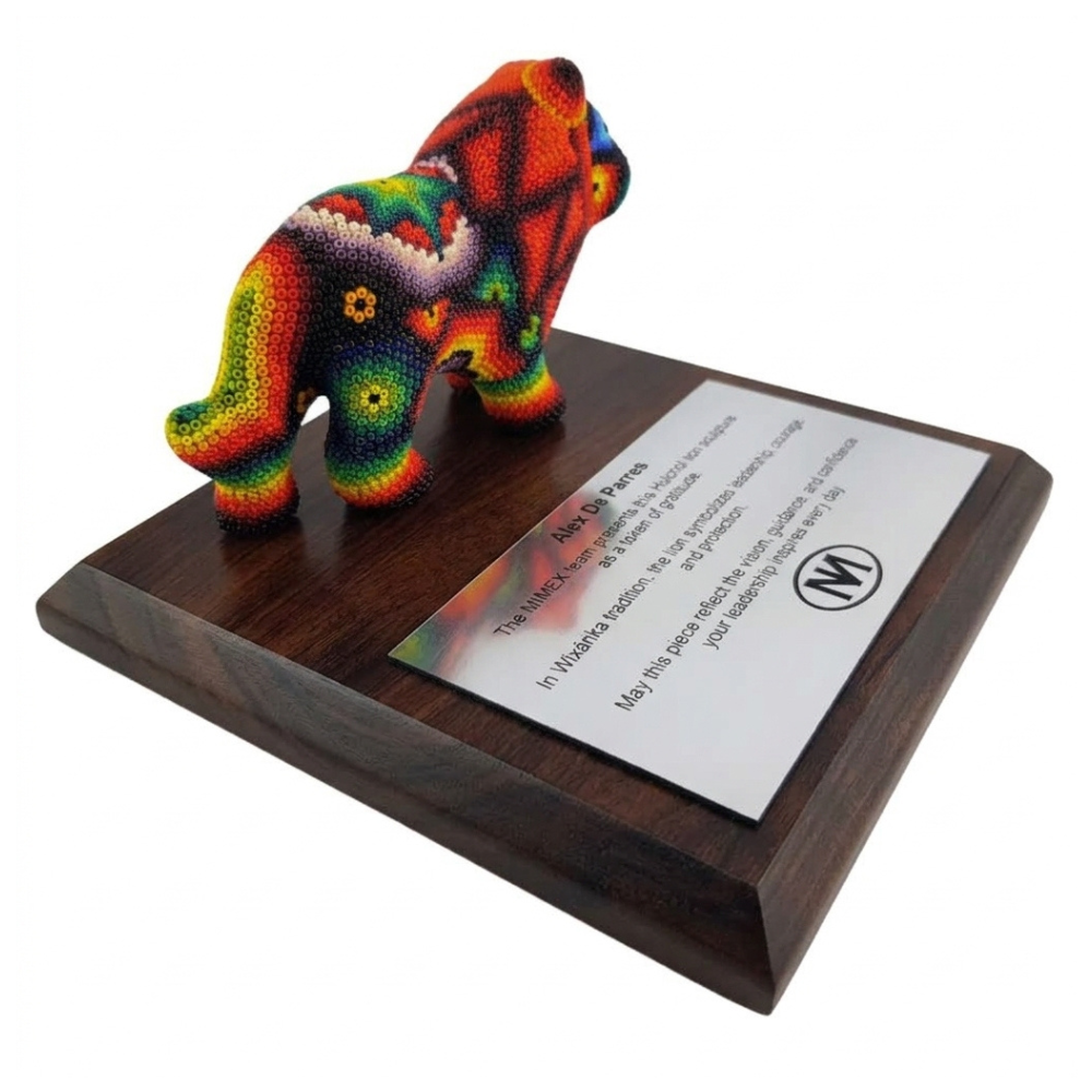 Premio León Arte Wixárika Chaquira Jalisco | Pieza de Lujo
