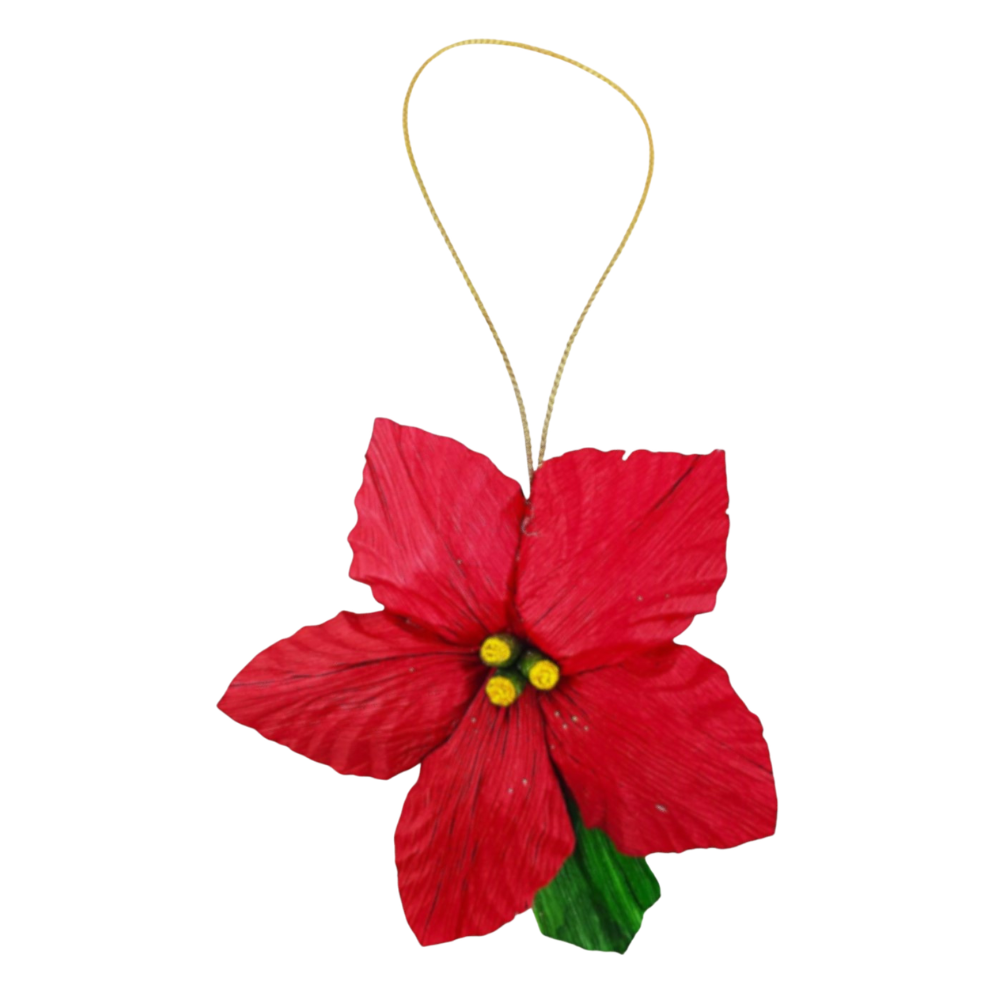 Flor Noche Buena Colgante, esfera navideña